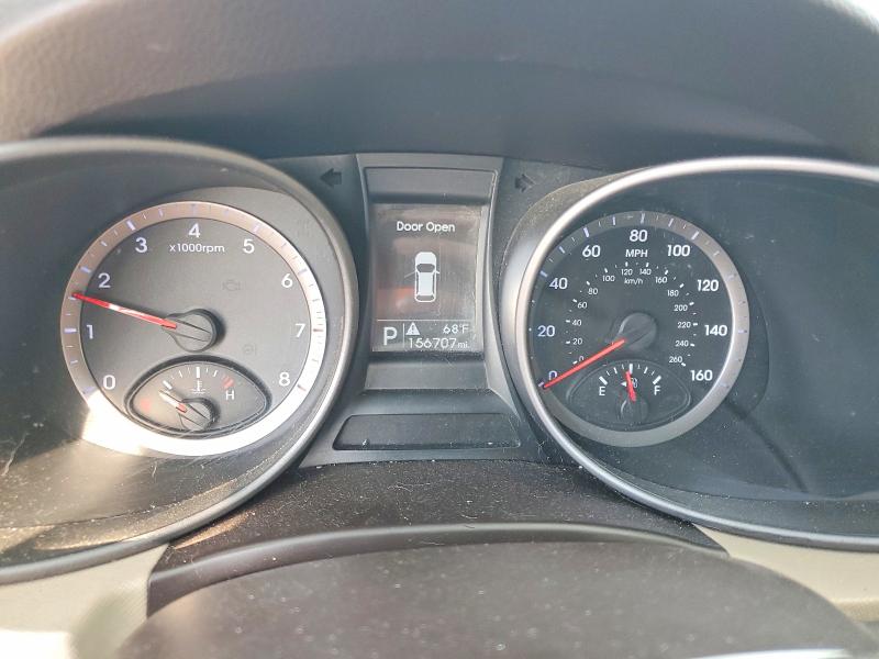 2013 Hyundai Santa fe VIN 5XYZUDLB5DG022074 COPART salvage auction — FRONT END, Oh - Cert Of Title-Salvage, sold $1,350 on 2026-07-08 (photo 9)