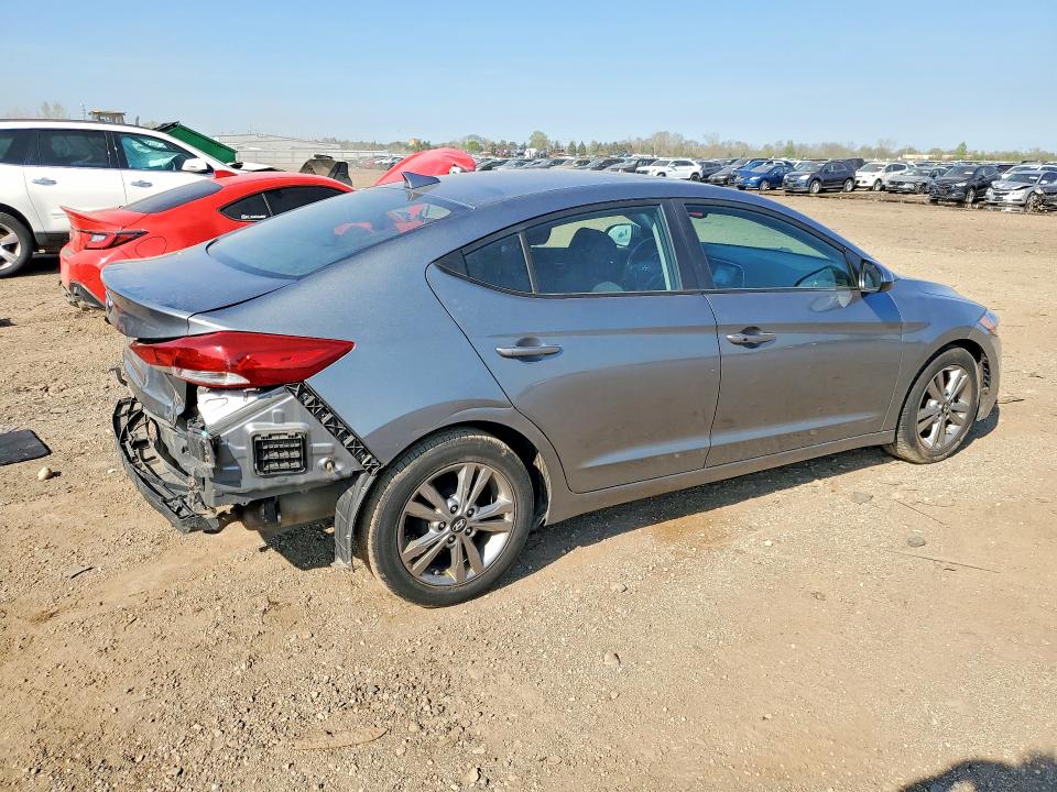 2017 Hyundai Elantra VIN KMHD84LF2HU371338 COPART salvage auction — REAR END, Il - Salvage Certificate, sold $2,350 on 2026-07-09 (photo 3)