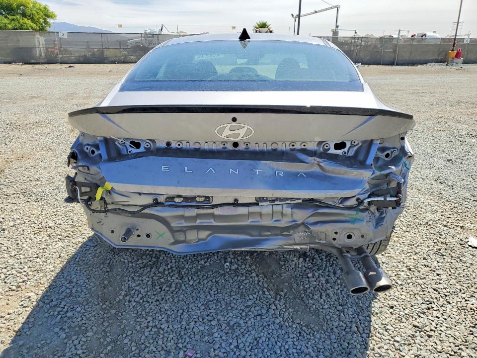 2025 Hyundai Elantra VIN KMHLR4DF0SU996142 COPART salvage auction — REAR END, Ca - Salvage Certificate, sold $8,600 on 2026-07-24 (photo 6)