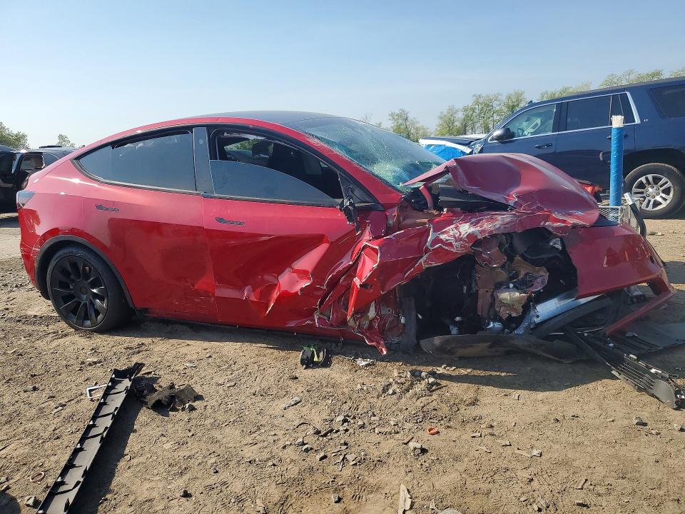2023 Tesla Model y VIN 7SAYGDEE1PF672870 COPART salvage auction — FRONT END, Md - Cert Of Salvage > 75% Damage, sold $3,600 on 2026-07-14 (photo 4)