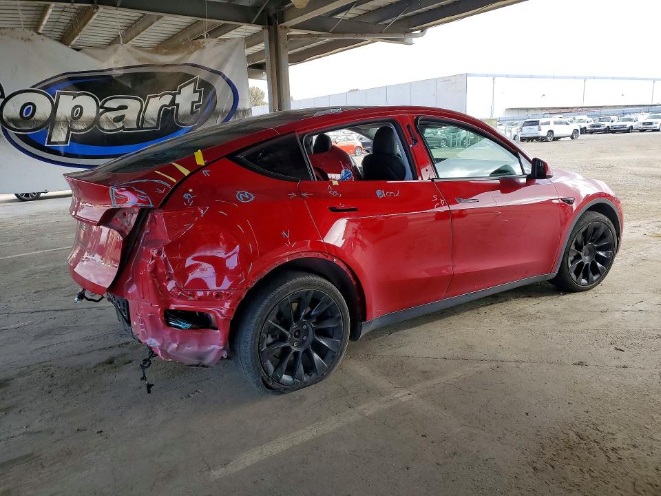 2020 Tesla VIN 5YJYGDEE4LF029470 COPART salvage auction — REAR END, Ca - Salvage Certificate, sold $6,800 on 2026-07-02 (photo 3)