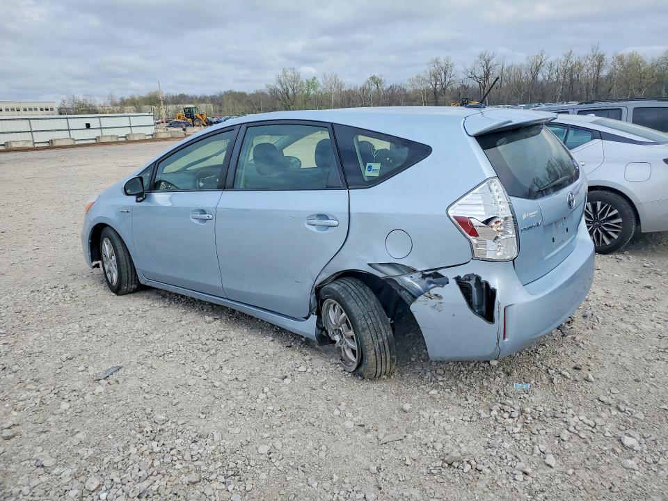2012 Toyota Prius v VIN JTDZN3EU8C3182121 COPART salvage auction — REAR END, Mo - Salvage Certificate Of Title, sold $3,050 on 2026-07-31 (photo 2)