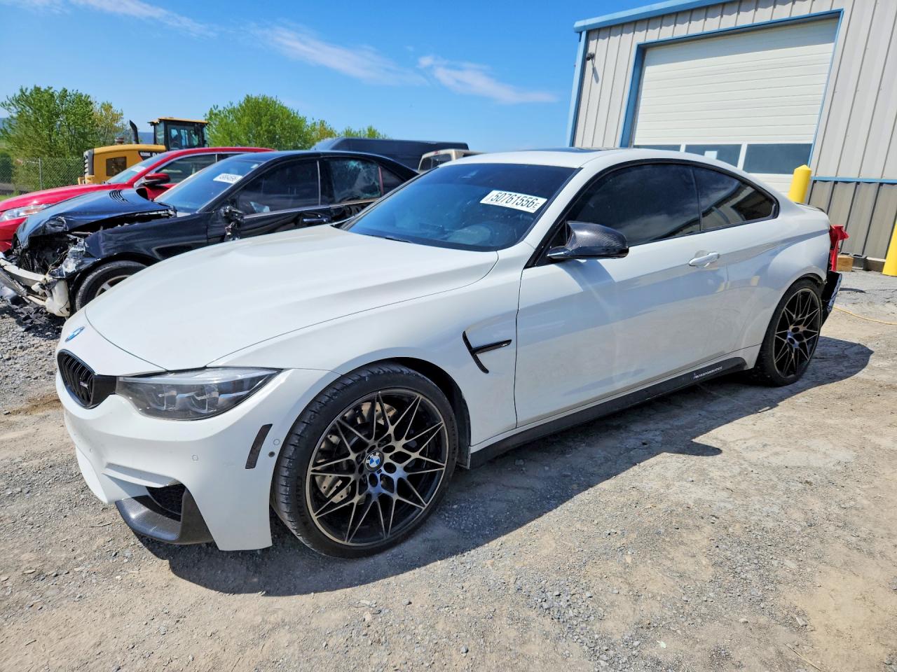 2018 BMW M4 VIN WBS4Y9C57JAA92317 — COPART salvage auction photo
