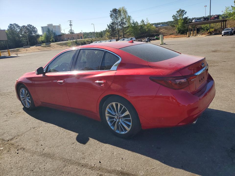 2022 Infiniti Q50 VIN JN1EV7BP4NM310021 COPART salvage auction — ROOF, Sc - Cert Of Title-Salvage, sold $8,100 on 2026-07-10 (photo 2)