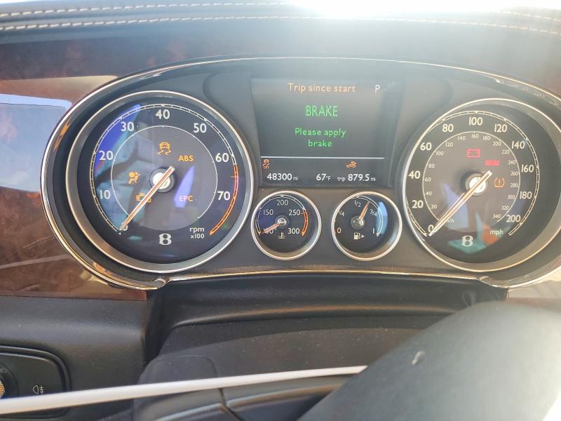 2014 Bentley Continental VIN SCBGC3ZA9EC094424 COPART salvage auction — FRONT END, Nv - Dis/Dlr/Exp Only Salvage Title, sold $17,400 on 2026-07-29 (photo 8)
