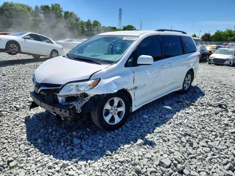 2020 Toyota Sienna VIN 5TDKZ3DC4LS070803 COPART salvage auction — ALL OVER, Nc - Salvage Certificate Of Title, sold $150 on 2026-07-29 (photo 1)