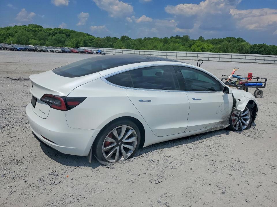 2020 Tesla Model 3 VIN 5YJ3E1EB6LF651220 COPART salvage auction — FRONT END, NC - SALVAGE CERTIFICATE OF TITLE, sold $1,900 on 2026-07-29 (photo 3)