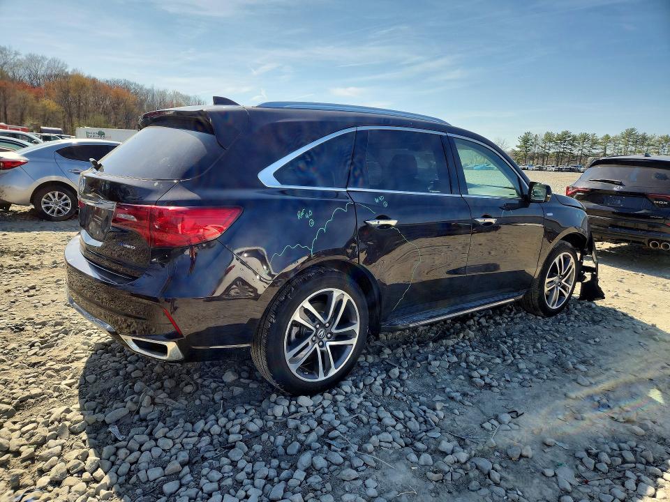2018 Acura Mdx VIN 5J8YD7H77JL000998 COPART salvage auction — FRONT END, Salvage Title, sold $8,700 on 2026-08-24 (photo 3)