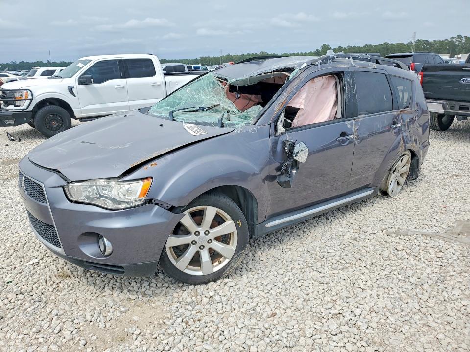 2010 Mitsubishi Outlander VIN JA4JT4AX3AZ002945 COPART salvage auction — ROLLOVER, Tx - Salvage Vehicle Title, sold $475 on 2026-07-07 (photo 1)