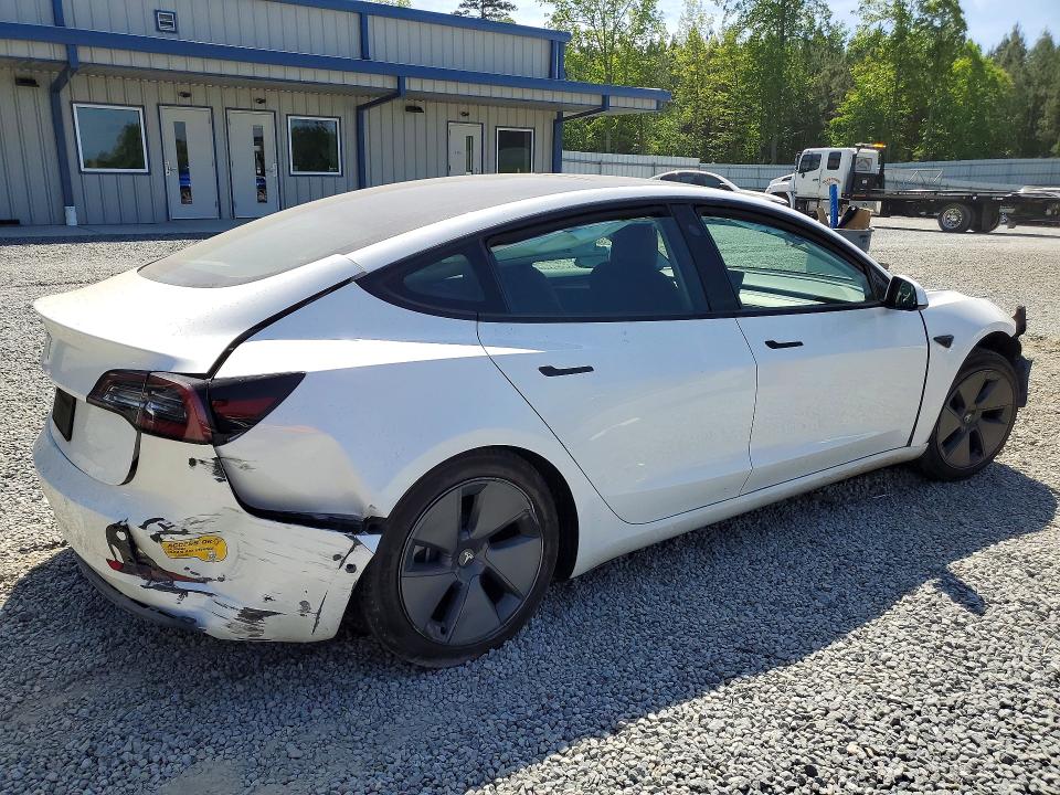 2021 Tesla Model 3 VIN 5YJ3E1EA9MF093971 COPART salvage auction — FRONT END, Ca - Salvage Certificate, sold $4,550 on 2026-07-16 (photo 3)