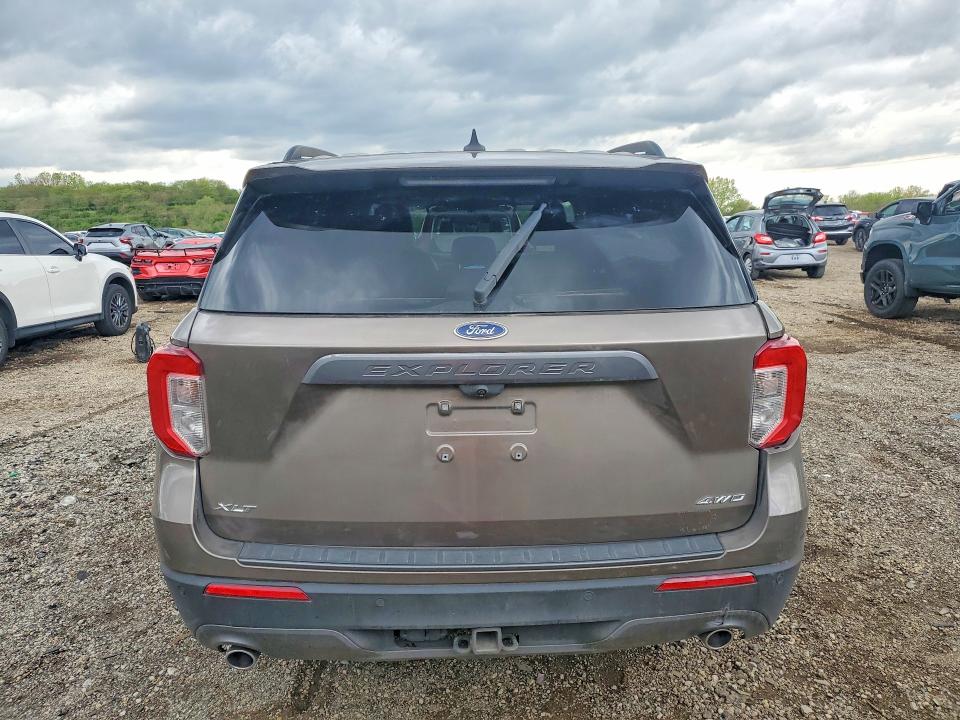 2021 Ford Explorer VIN 1FMSK8DH6MGB09914 COPART salvage auction — REAR END, Il - Salvage Certificate, sold $8,400 on 2026-07-03 (photo 6)