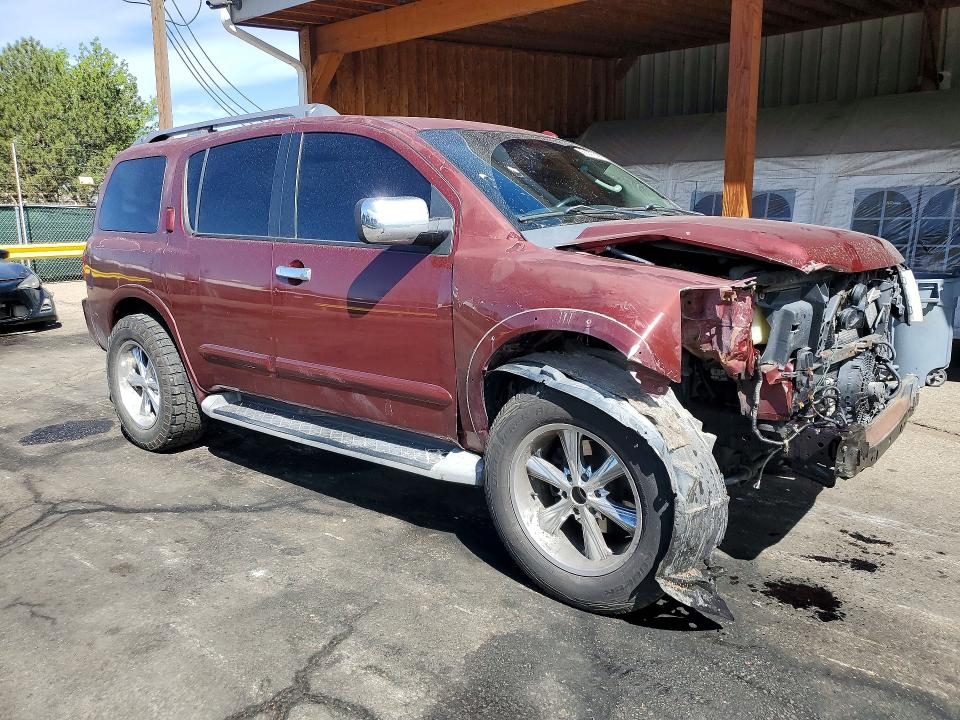 2010 Nissan Armada VIN 5N1AA0NC4AN613310 COPART salvage auction — FRONT END, CO - BILL OF SALE-PARTS ONLY, sold $400 on 2026-07-09 (photo 4)