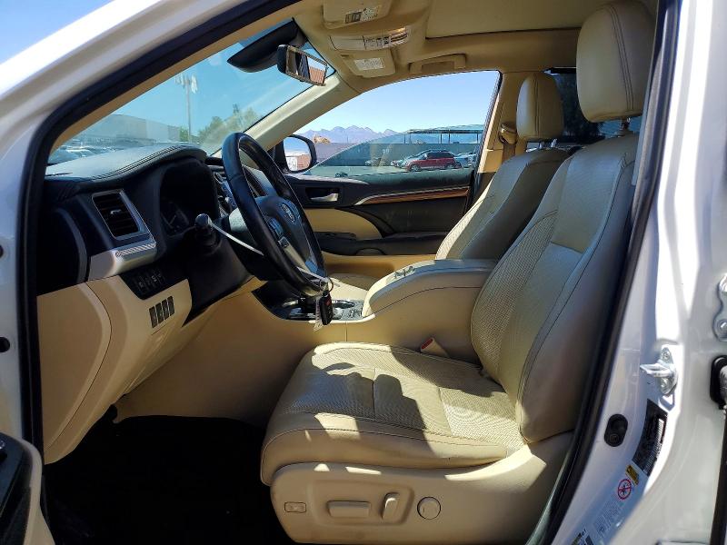 2018 Toyota Highlander VIN 5TDDZRFH7JS861702 COPART salvage auction — FRONT END, Nv - Salvage Title, sold $11,700 on 2026-07-22 (photo 7)