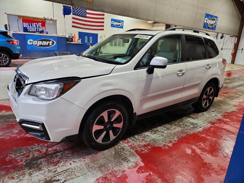 2018 Subaru Forester VIN JF2SJAGC0JH431681 COPART salvage auction — FRONT END, Ny - Mv-907A Dism-Unsatisfied Lien, sold $2,900 on 2026-07-06 (photo 1)