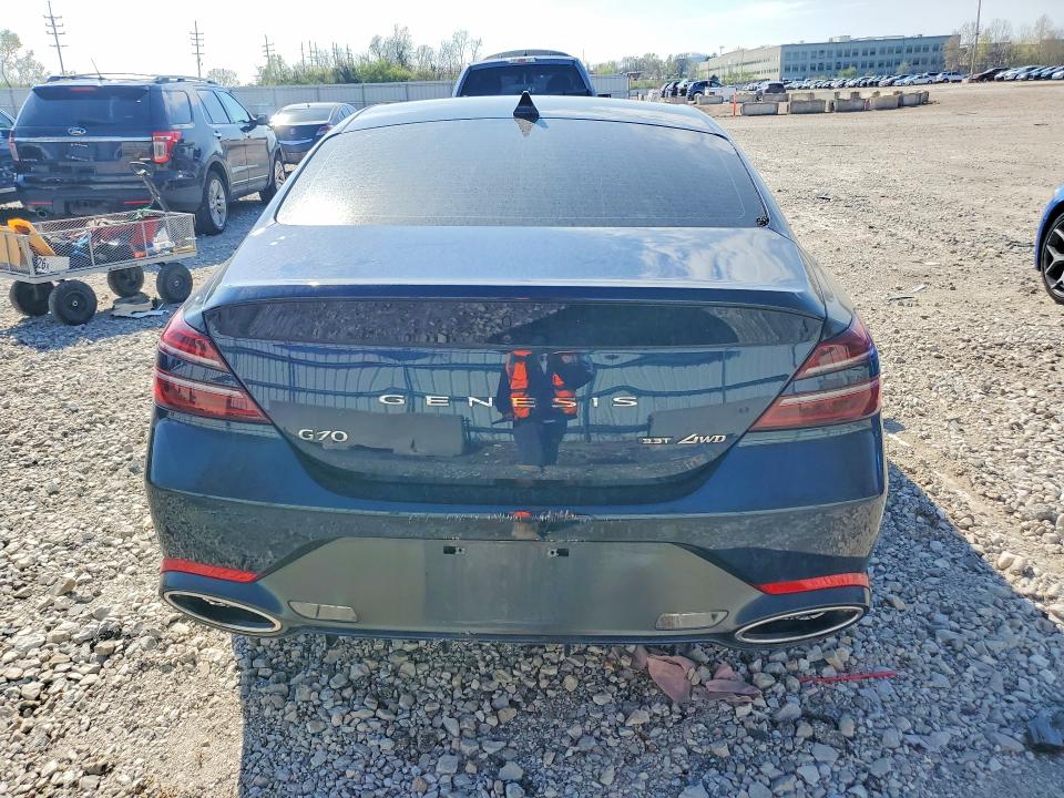 2022 Genesis G70 VIN KMTG54TE5NU081738 COPART salvage auction — BURN, MO - SALVAGE CERTIFICATE OF TITLE, sold $4,850 on 2026-07-31 (photo 6)