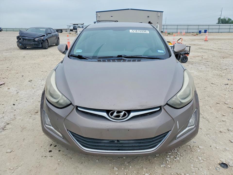 2016 Hyundai Elantra VIN 5NPDH4AE7GH786422 COPART salvage auction — UNDERCARRIAGE, Mt - Certificate Of Title, sold $800 on 2026-07-06 (photo 5)