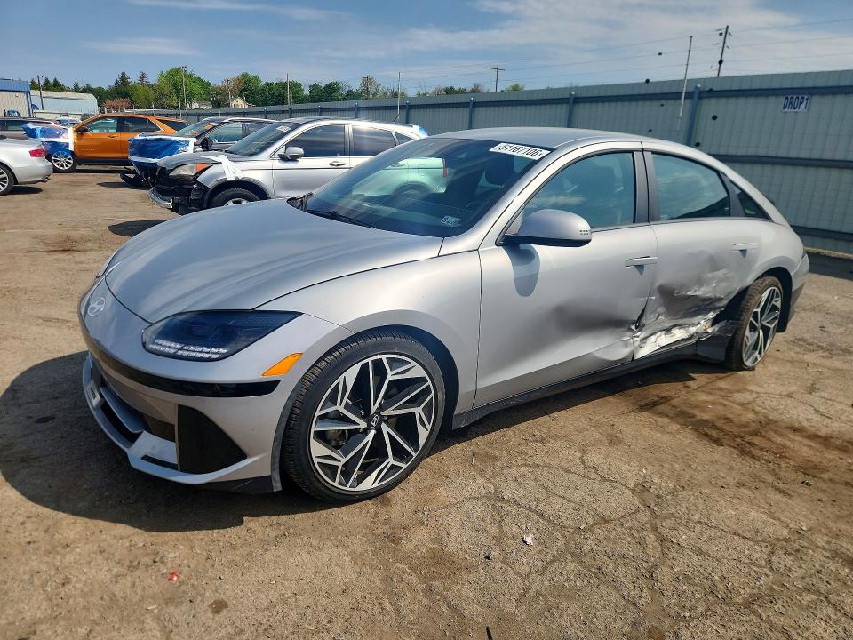 2024 Hyundai Ioniq 6 VIN KMHM34AC5RA076762 COPART salvage auction — REAR END, Pa - Cert Of Title, sold $10,700 on 2026-07-14 (photo 1)