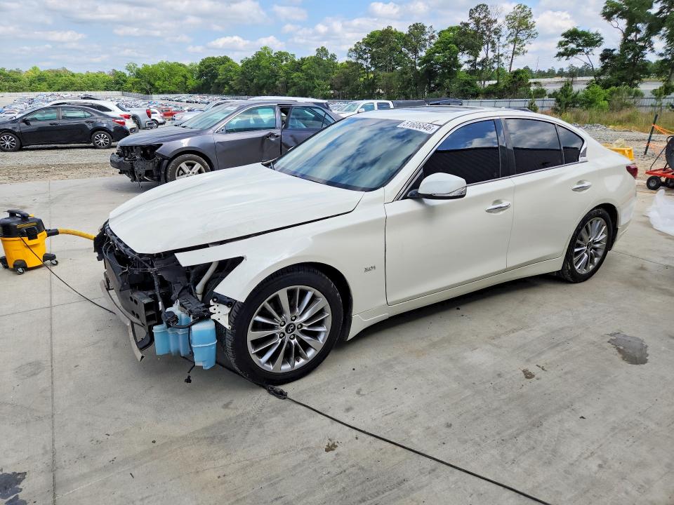2019 Infiniti Q50 VIN JN1EV7AP2KM519741 COPART salvage auction — FRONT END, Ga - Cert Of Title-Salvage, sold $3,550 on 2026-07-02 (photo 1)