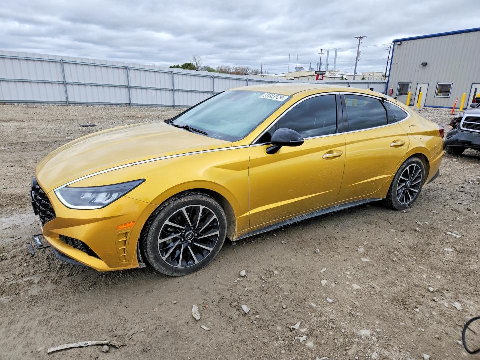 2020 Hyundai Sonata VIN 5NPEJ4J2XLH018796 COPART salvage auction — HAIL, Sd - Cert Of Title-Salvage, sold $3,850 on 2026-07-06 (photo 1)