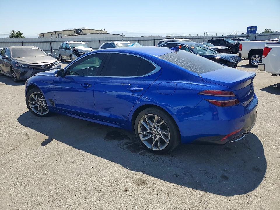 2022 Genesis G70 VIN KMTG34TA2NU094577 COPART salvage auction — FRONT END, Ca - Salvage Certificate, sold $4,600 on 2026-07-10 (photo 2)
