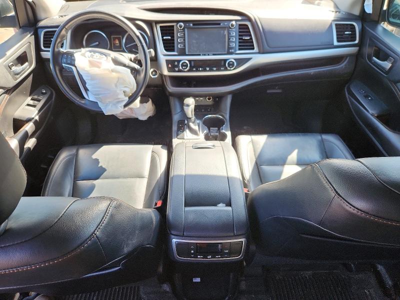 2019 Toyota Highlander VIN 5TDJZRFH4KS926168 COPART salvage auction — FRONT END, Ma - Cert Of Title-Salvage, sold $8,200 on 2026-07-16 (photo 8)