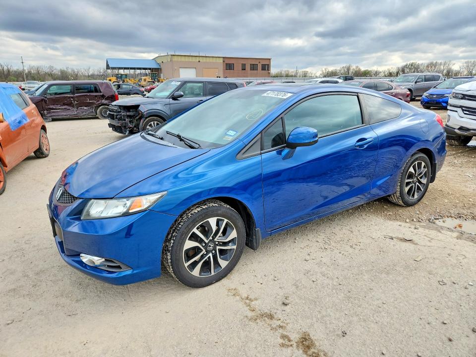 2013 Honda VIN 2HGFG3B88DH520279 COPART salvage auction — HAIL, Tx - Salvage Vehicle Title, sold $125 on 2026-07-09 (photo 1)