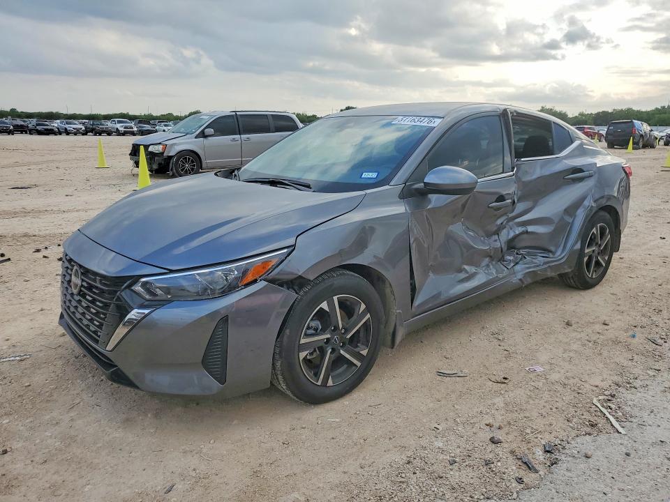 2025 Nissan Sentra VIN 3N1AB8CV4SY405875 COPART salvage auction — SIDE, Tx - Salvage Vehicle Title, sold $4,450 on 2026-07-09 (photo 1)