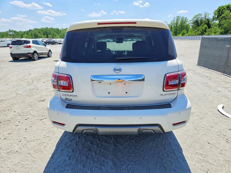 2020 Nissan Armada VIN JN8AY2NF5L9360309 COPART salvage auction — FRONT END, Sc - Cert Of Title-Salvage, sold $7,300 on 2026-07-13 (photo 6)