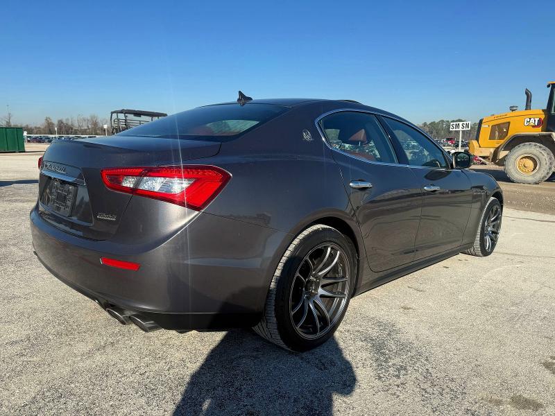 2017 Maserati Ghibli VIN ZAM57XSA9H1206127 COPART salvage auction — DAMAGE HISTORY, Tx - Cert Of Title-Rebuilt Salvage (P), sold $30,000 on 2026-07-17 (photo 4)