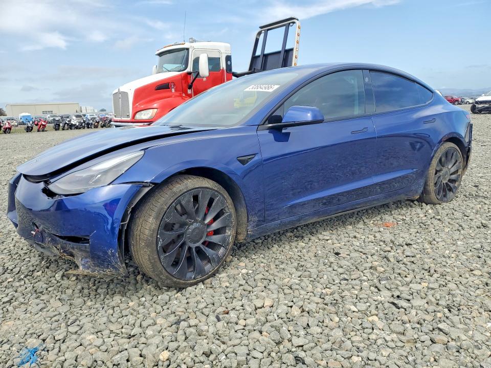 2022 Tesla Model 3 VIN 5YJ3E1EC0NF298176 COPART salvage auction — SIDE, CA - SALVAGE CERTIFICATE, sold $5,300 on 2026-07-02 (photo 1)
