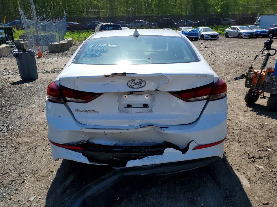 2017 Hyundai VIN 5NPD84LF5HH194198 COPART salvage auction — VANDALISM, Md - Parts Only-No Title Letter, sold $650 on 2026-07-02 (photo 6)