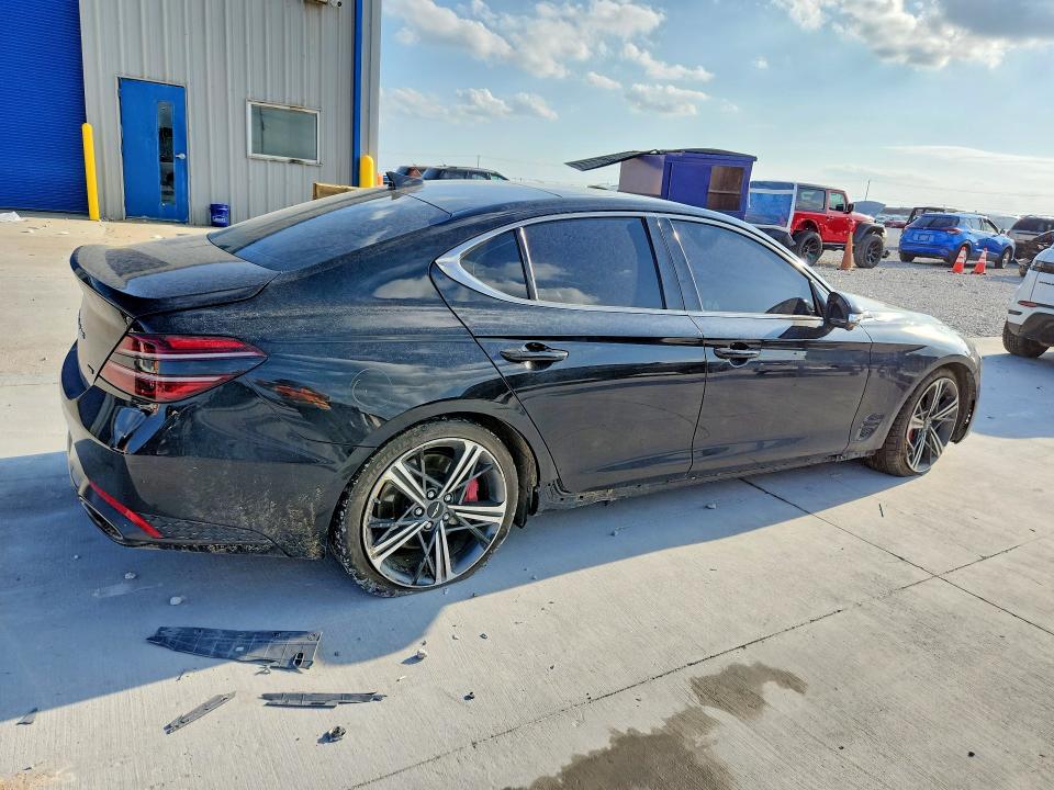 2024 Genesis G70 VIN KMTG54SE7RU141882 COPART salvage auction — UNDERCARRIAGE, Tx - Certificate Of Title, sold $5,900 on 2026-07-31 (photo 3)