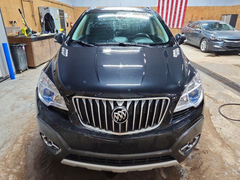 2015 Buick Encore VIN KL4CJFSB1FB235655 COPART salvage auction — FRONT END, Mi - Certificate Of Title, sold $500 on 2026-07-22 (photo 5)