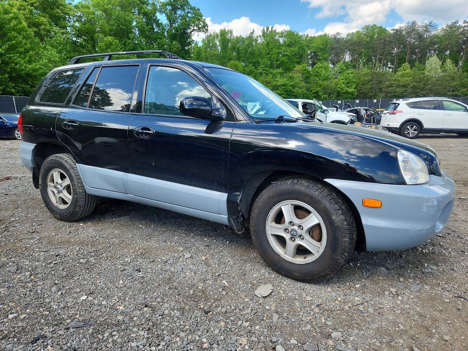 2004 Hyundai Santa fe VIN KM8SB12B24U665922 COPART salvage auction — FRONT END, MD - CERT OF SALVAGE > 75% DAMAGE, sold $300 on 2026-07-02 (photo 4)