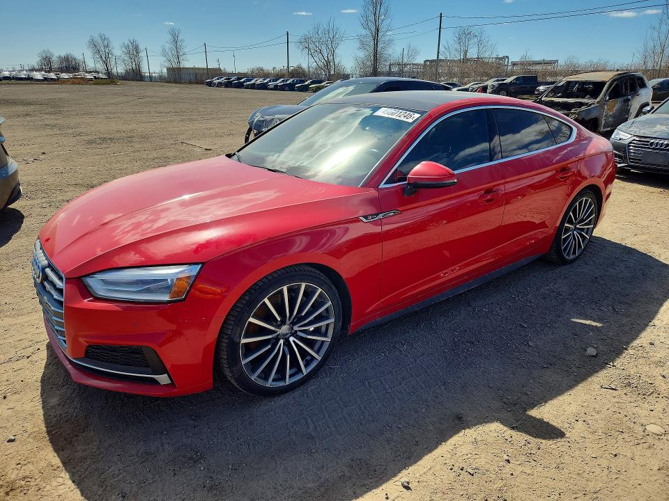 2019 Audi A5 VIN WAUENCF58KA045306 COPART salvage auction — REAR END, Qc - Gravement Accidente, sold $3,950 on 2026-07-28 (photo 1)