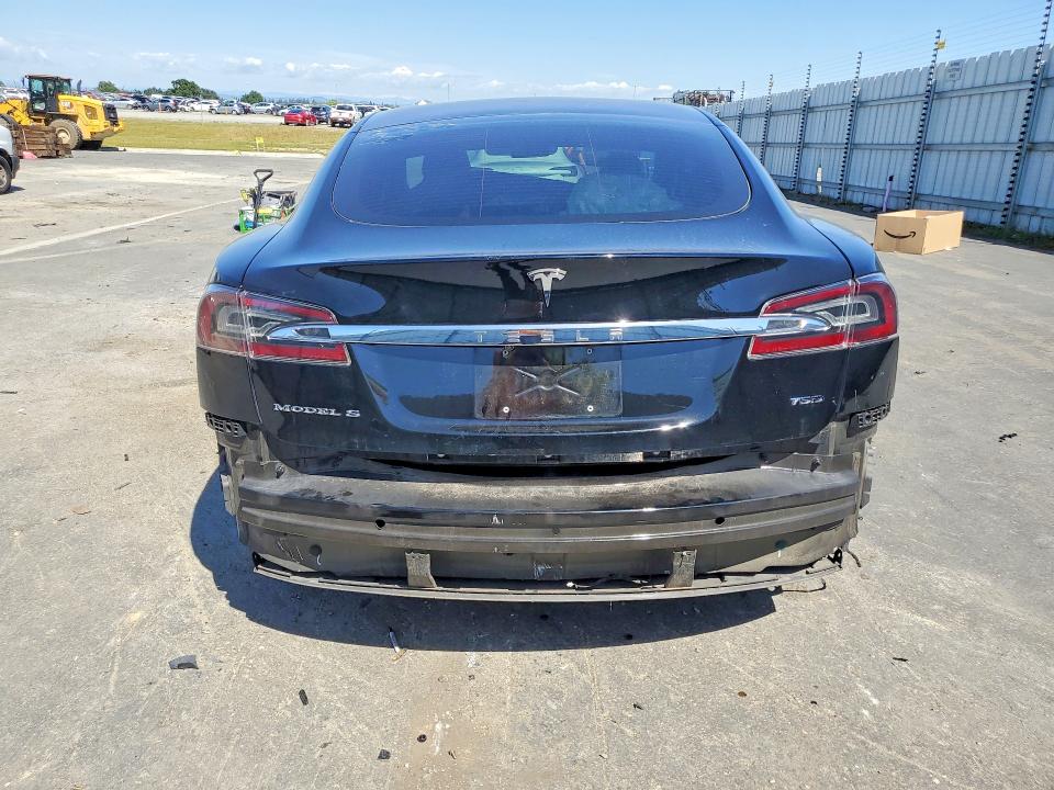 2018 Tesla Model s VIN 5YJSA1E27JF280895 COPART salvage auction — FRONT END, Ca - Salvage Certificate, sold $3,300 on 2026-07-09 (photo 6)