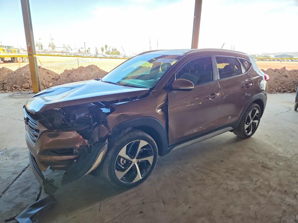 2017 Hyundai Tucson VIN KM8J33A28HU460245 COPART salvage auction — FRONT END, Az - Cert Of Title - Salvage, sold $2,500 on 2026-07-13 (photo 1)