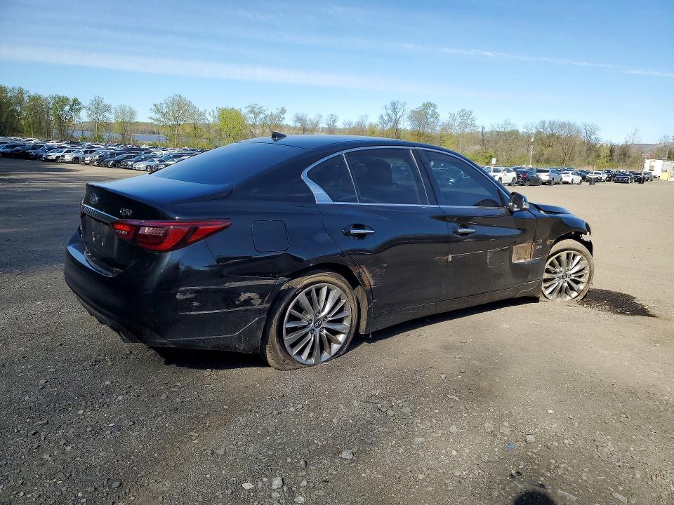 2019 Infiniti Q50 VIN JN1EV7AR3KM552670 COPART salvage auction — FRONT END, Id - Salvage Certificate Of Title, sold $3,600 on 2026-07-07 (photo 3)