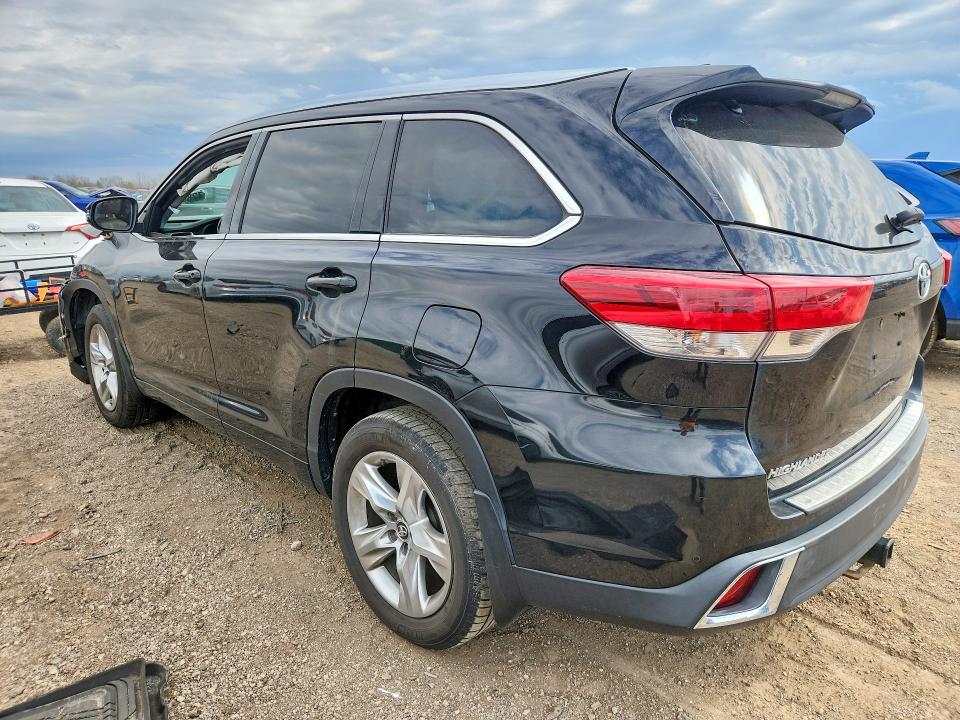 2017 Toyota Highlander VIN 5TDDZRFH2HS447091 COPART salvage auction — FRONT END, Il - Salvage Certificate, sold $9,400 on 2026-07-07 (photo 2)