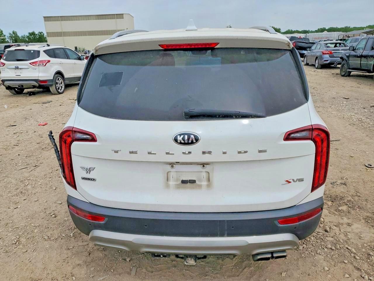 2020 Kia Telluride VIN 5XYP6DHC1LG044557 COPART salvage auction — Side, KS - CERTIFICATE OF TITLE (P), sold $7,400 on 2026-07-08 (photo 6)