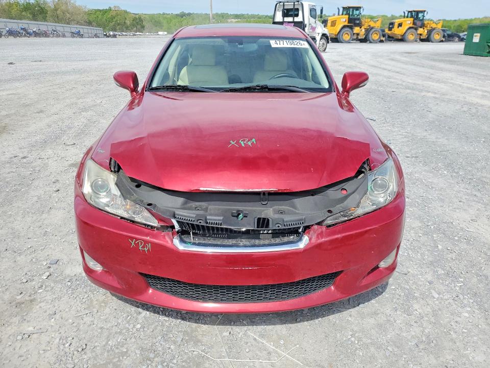 2009 Lexus Is 250 VIN JTHCK262695029187 COPART salvage auction — FRONT END, Nc - Salvage Certificate Of Title, sold $3,500 on 2026-07-08 (photo 5)