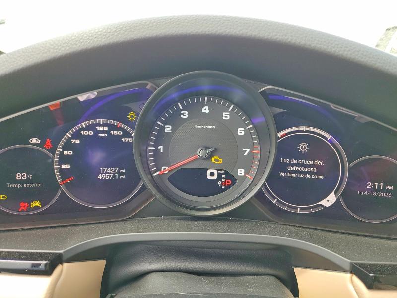 2023 Porsche Cayenne VIN WP1AA2AY4PDA10498 COPART salvage auction — FRONT END, KY - CERTIFICATE OF TITLE, sold $35,250 on 2026-09-10 (photo 9)