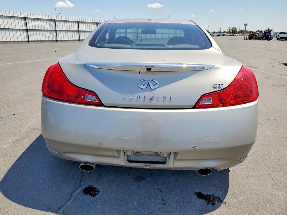 2010 Infiniti G37 VIN JN1CV6EK7AM103344 COPART salvage auction — ROLLOVER, CA - SALVAGE CERTIFICATE, sold $1,500 on 2026-07-16 (photo 6)