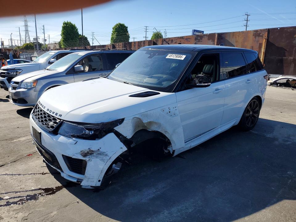2018 Land rover RANGE ROVER VIN SALWR2RE6JA184519 COPART salvage auction — FRONT END, Ca - Salvage Certificate, sold $13,300 on 2026-07-15 (photo 1)