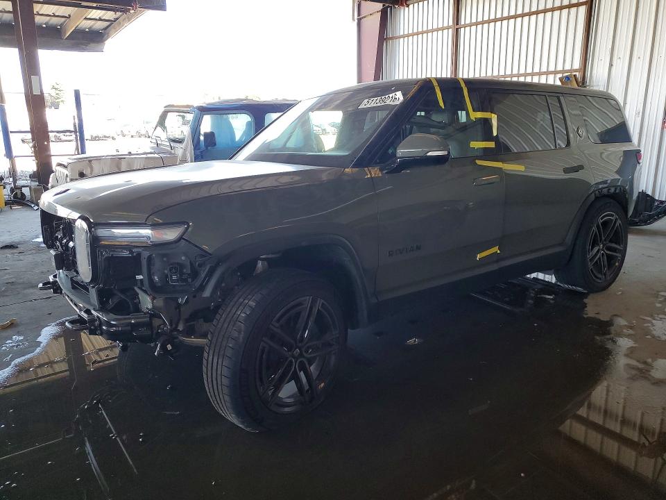 2026 Rivian R1s VIN 7PDSGABP1TN076265 COPART salvage auction — FRONT END, CA - SALVAGE CERTIFICATE, sold $31,500 on 2026-07-09 (photo 1)