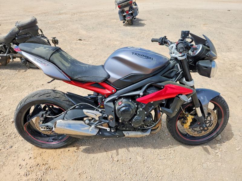 2016 Triumph motorcycle Street VIN SMTL03NE1GT728472 — COPART salvage auction photo