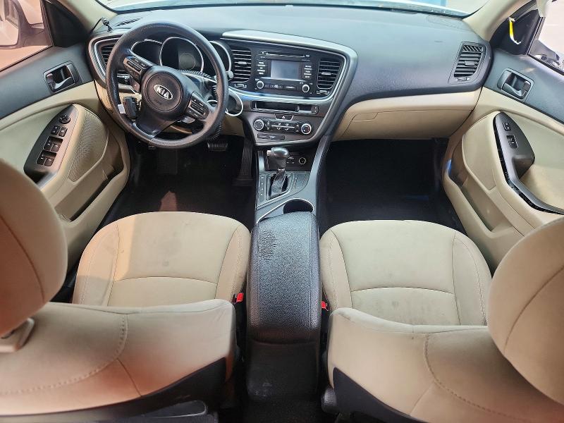 2015 Kia Optima VIN KNAGM4A78F5550495 COPART salvage auction — SIDE, Tx - Salvage Vehicle Title, sold $775 on 2026-07-02 (photo 8)