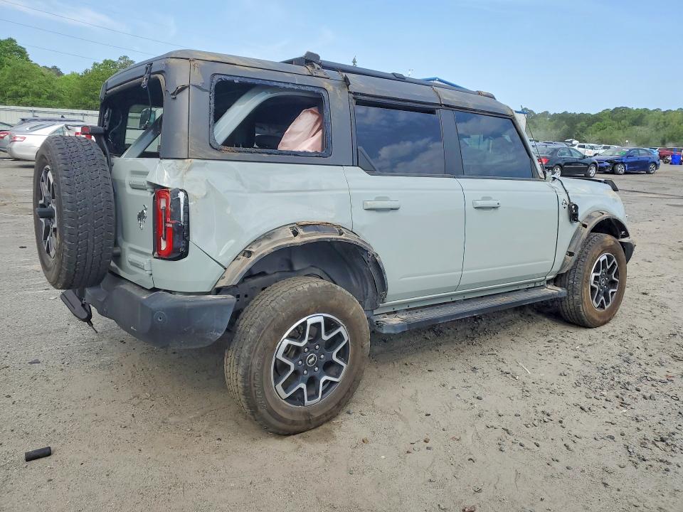 2024 Ford Bronco VIN 1FMDE8BHXRLA25340 COPART salvage auction — ROLLOVER, GA - CERT OF TITLE-SALVAGE, sold $7,100 on 2026-07-30 (photo 3)