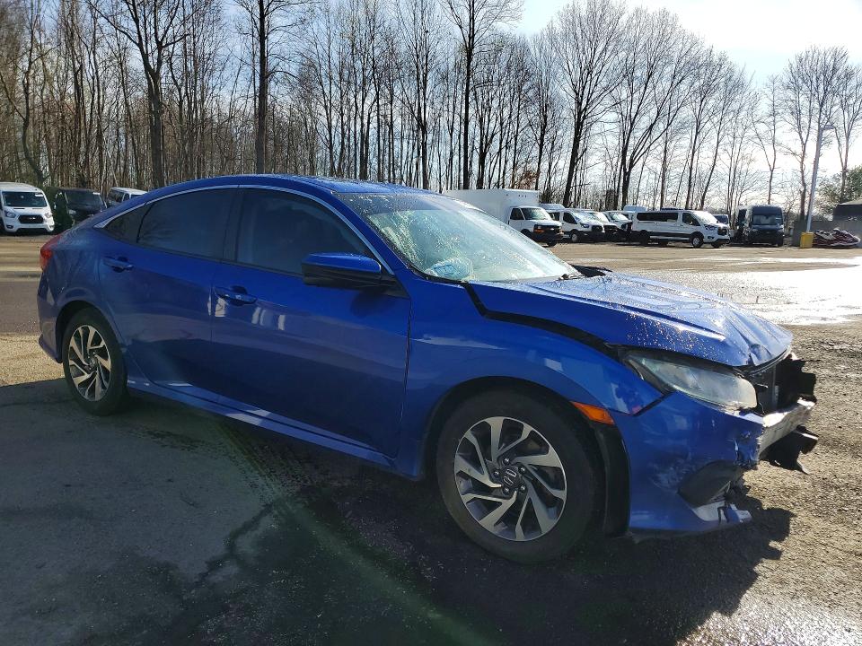 2017 Honda Civic VIN 2HGFC2F76HH513554 COPART salvage auction — FRONT END, Id - Salvage Certificate Of Title, sold $1,900 on 2026-07-02 (photo 4)