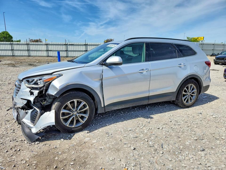 2017 Hyundai Santa fe VIN KM8SM4HF7HU171440 COPART salvage auction — FRONT END, IL - SALVAGE CERTIFICATE, sold $1,500 on 2026-07-06 (photo 1)